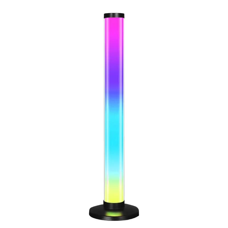 مصباح مكتب USB لإضاءة محيطية RGB تفاعلية مع الصوت 360 درجة