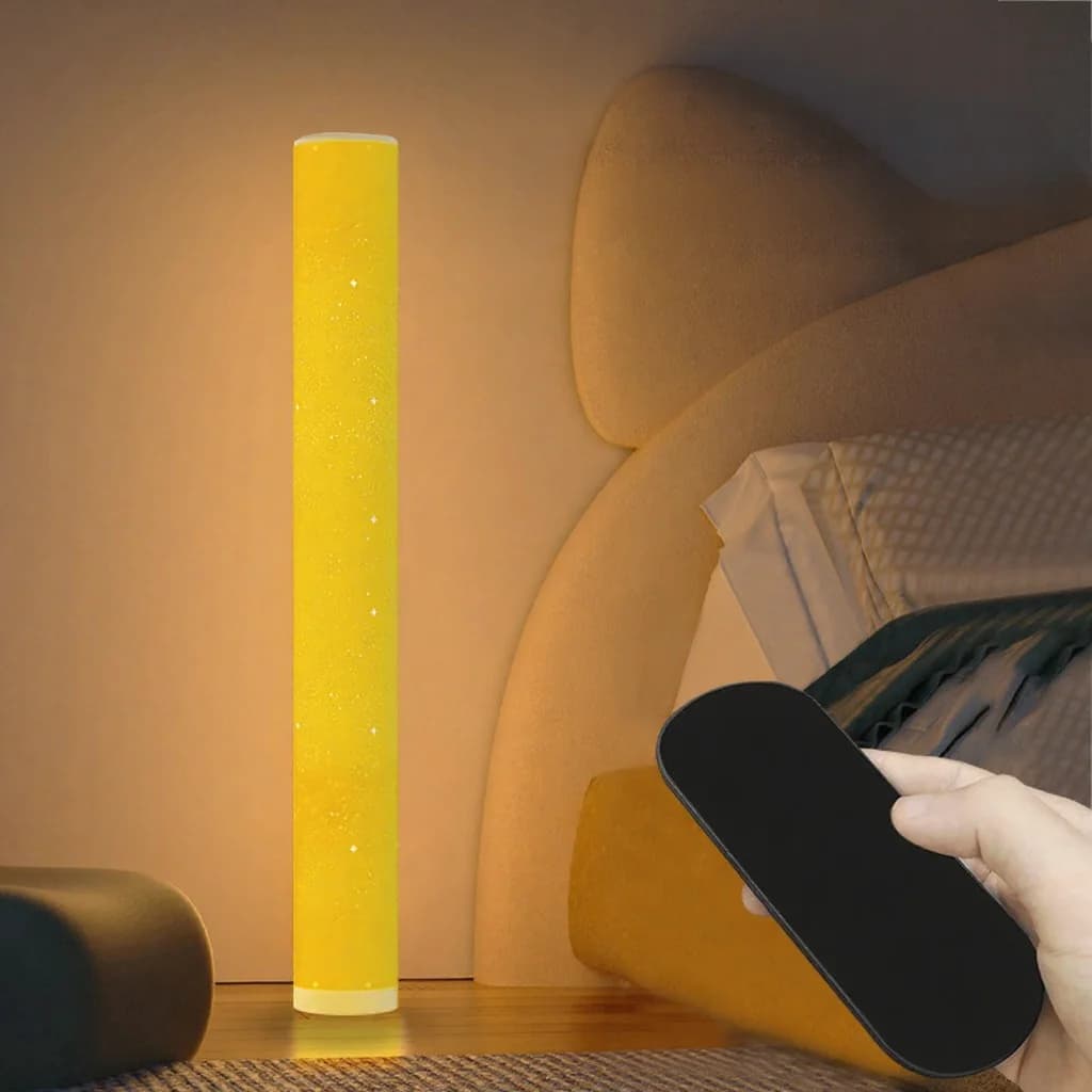 مصباح أرضي LED RGB بنمط النجوم، تحكم عن بعد وتطبيق