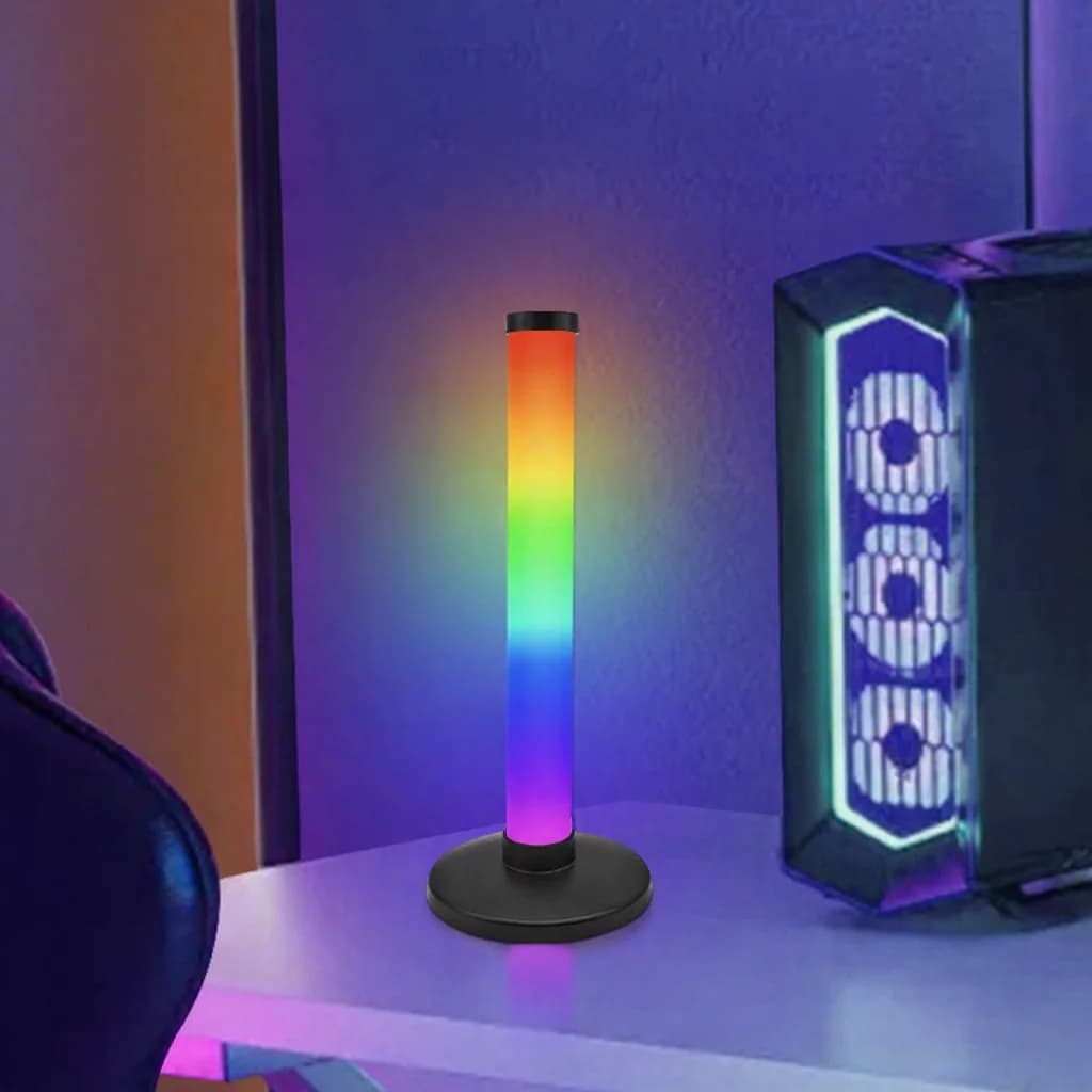 إضاءة أجواء مكتب RGB تتفاعل مع الصوت لألعاب الكمبيوتر