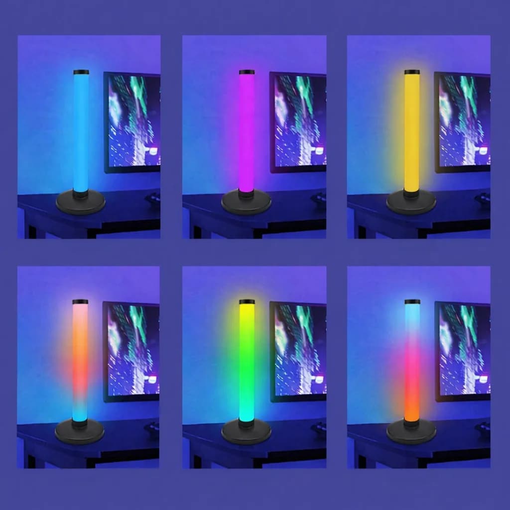 إضاءة أجواء مكتب RGB تتفاعل مع الصوت لألعاب الكمبيوتر