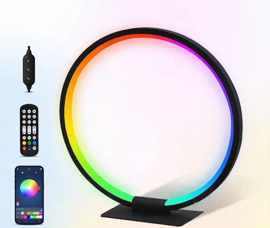 ضوء ليلي LED للأجواء RGB مع تزامن الموسيقى