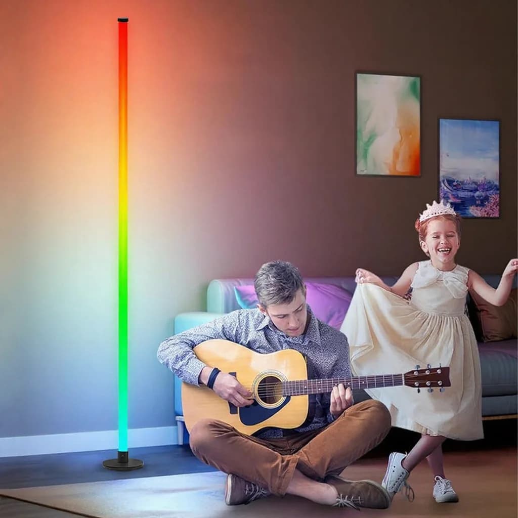 مصباح أرضي LED RGB مع تحكم عبر التطبيق لغرفة المعيشة