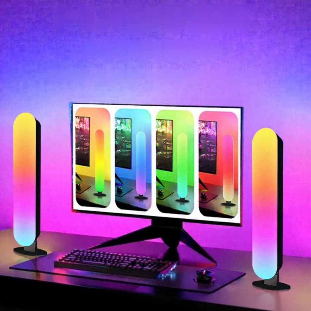 إضاءة محيطية LED RGB مع مزامنة موسيقى بلوتوث وتحكم عبر التطبيق