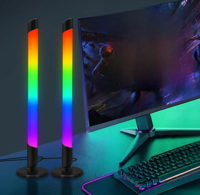 إضاءة أجواء RGB متزامنة مع الموسيقى عبر USB لألعاب سطح المكتب