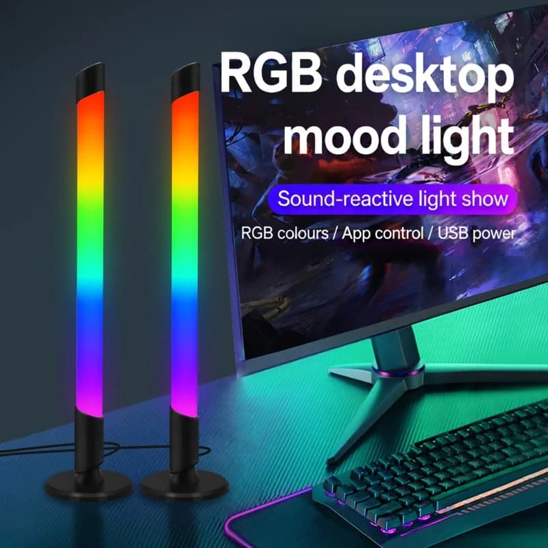 إضاءة أجواء RGB متزامنة مع الموسيقى عبر USB لألعاب سطح المكتب