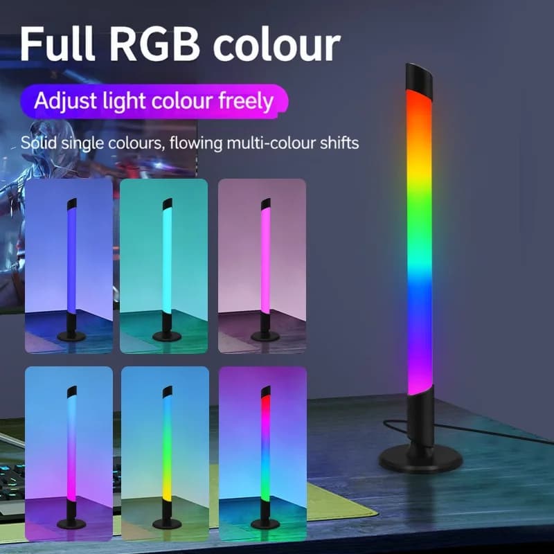 إضاءة أجواء RGB متزامنة مع الموسيقى عبر USB لألعاب سطح المكتب