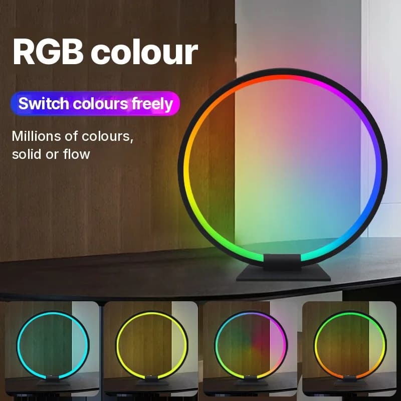 ضوء ليلي LED للأجواء RGB مع تزامن الموسيقى