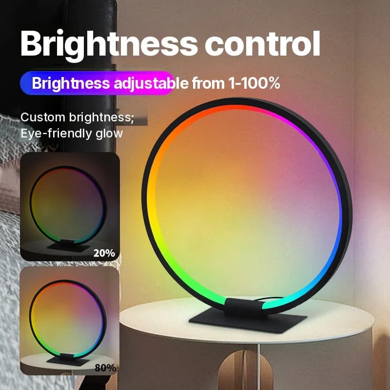 ضوء ليلي LED للأجواء RGB مع تزامن الموسيقى