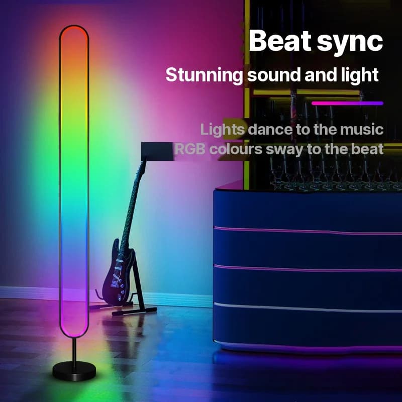 إضاءة أجواء LED RGB تتفاعل مع الصوت مع تحكم عبر التطبيق