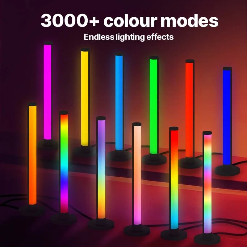 مصباح مكتب LED RGB يتفاعل مع الصوت مع تحكم عبر التطبيق