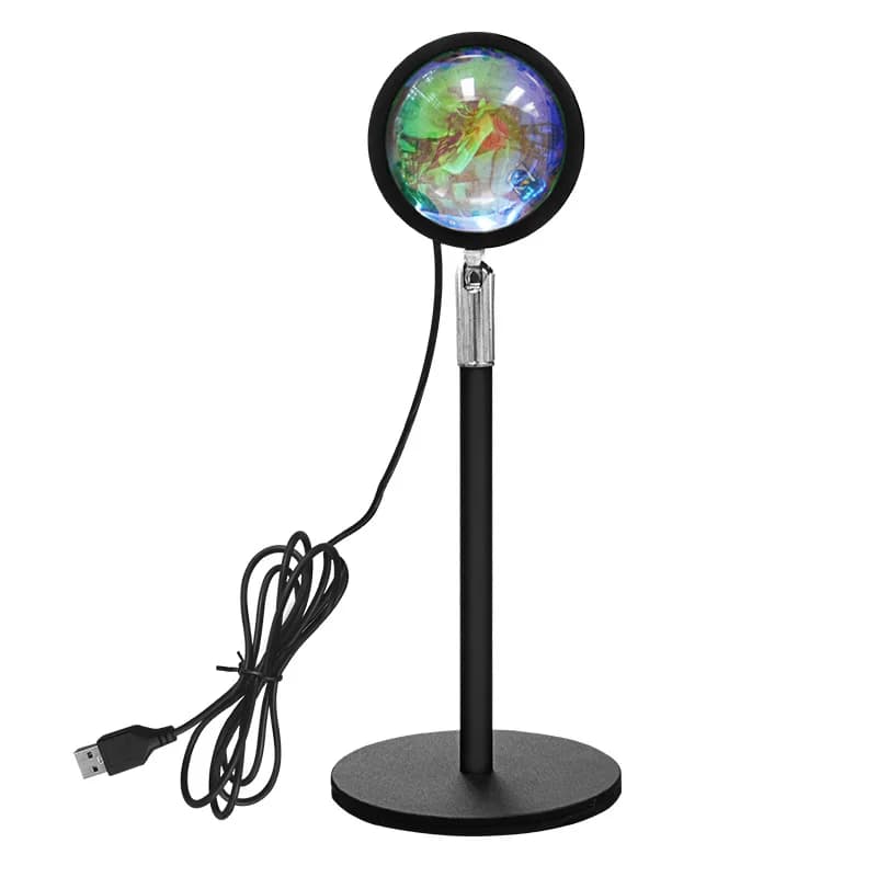 مصباح إسقاط غروب الشمس USB بإضاءة RGB للأجواء