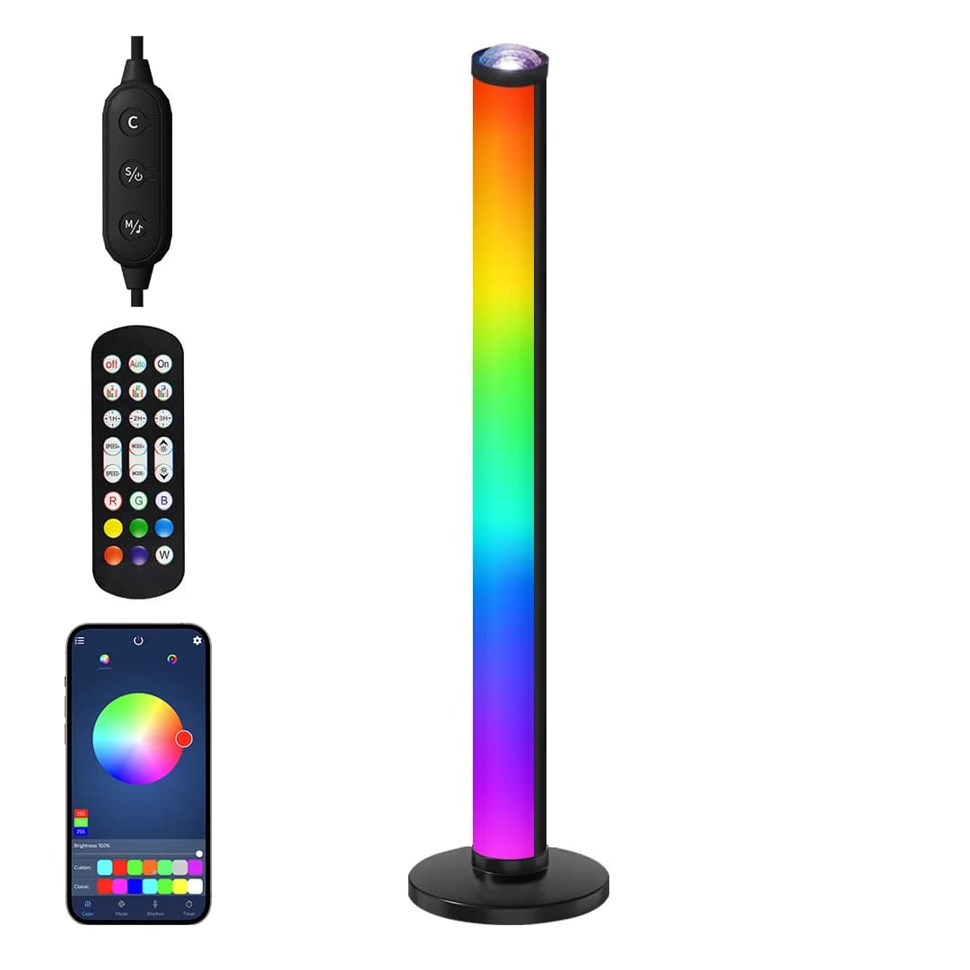 مصباح أجواء بإسقاط RGB مع مزامنة الموسيقى وجهاز تحكم