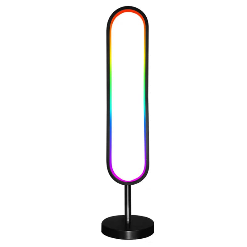 مصباح أرضي RGB على شكل U مع إضاءة تفاعلية صوتية وتحكم عبر التطبيق